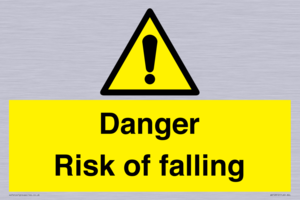 Danger Risk of falling